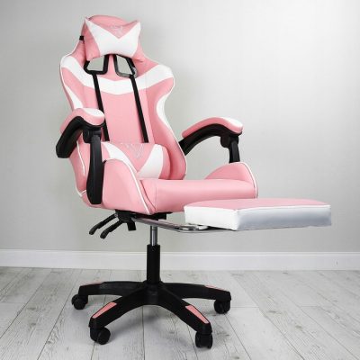 fotel gamingowy różowy ec